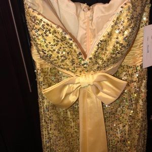 Evening strapless dress